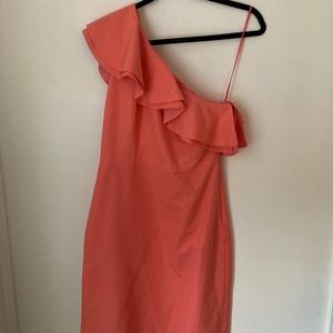 J Crew off the shoulder formal dress